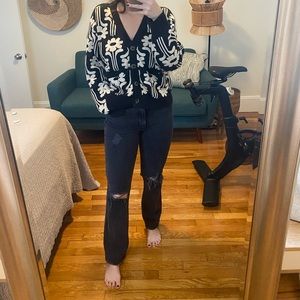 Abercrombie 90’s straight ultra high rise jeans